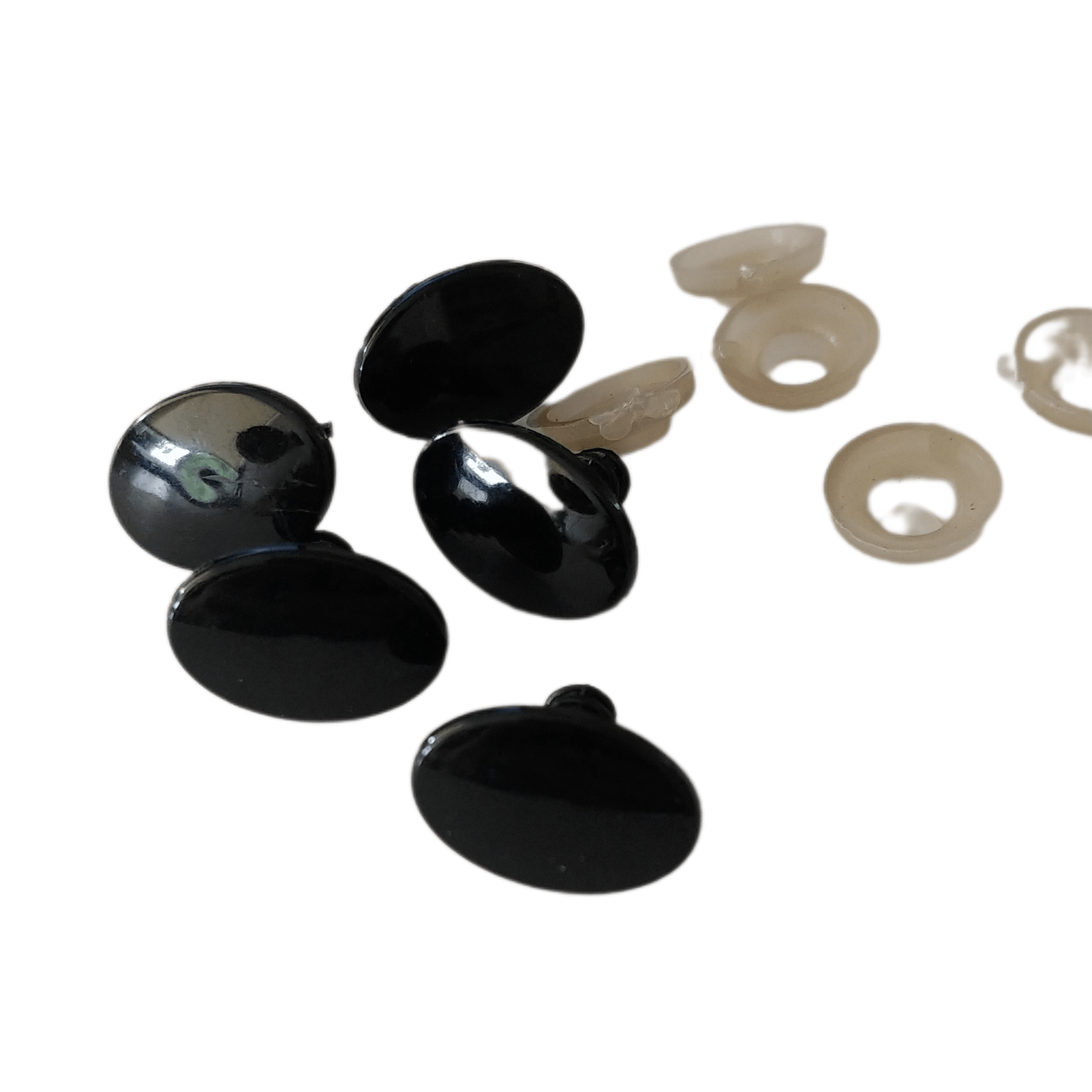 Ovale oogjes zwart 17