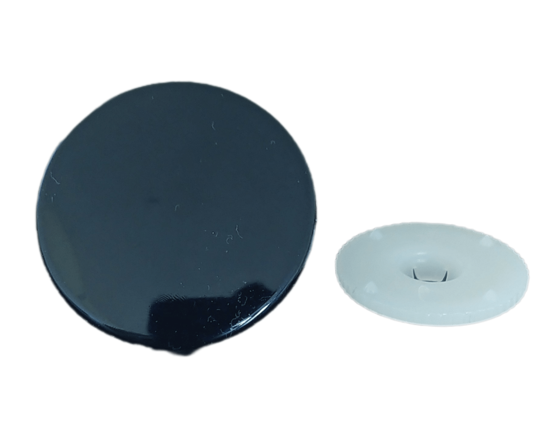 Groot oog zwart plat 30mm