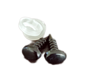 Oogjes ovaal zwart 9mm