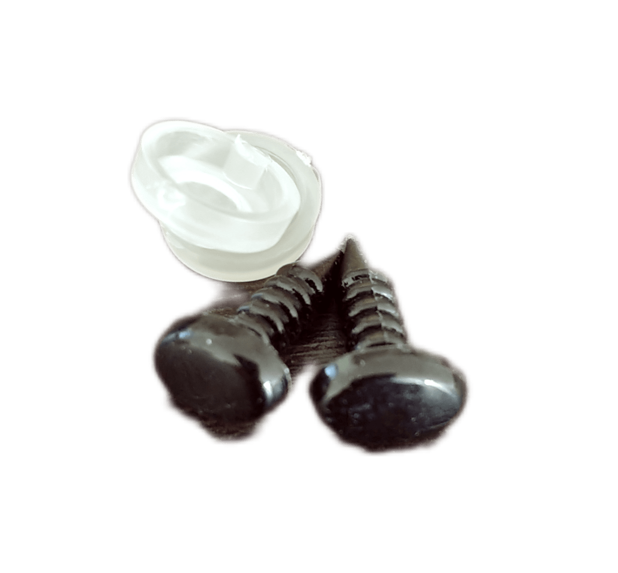 Oogjes ovaal zwart 9mm