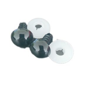 Oogjes zwart rond 12mm