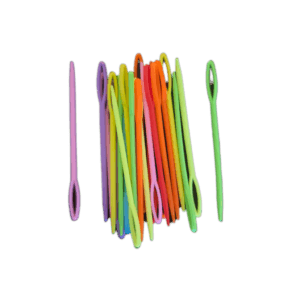 Plastic naald met groot oog